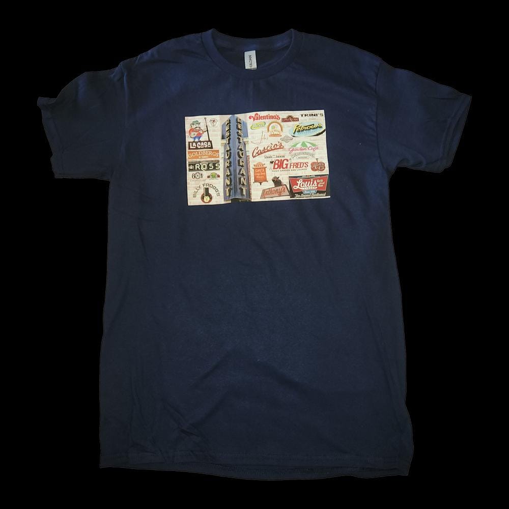 Navy T-Shirt - Omaha Nebraska Restaurant T-Shirt