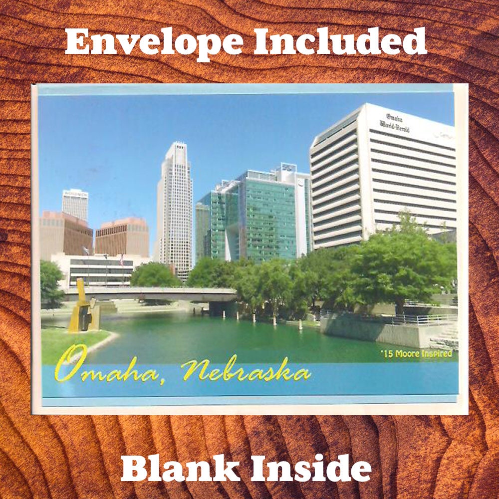 Omaha Skyline Note Card with Envelope – Nebraska Photo Card