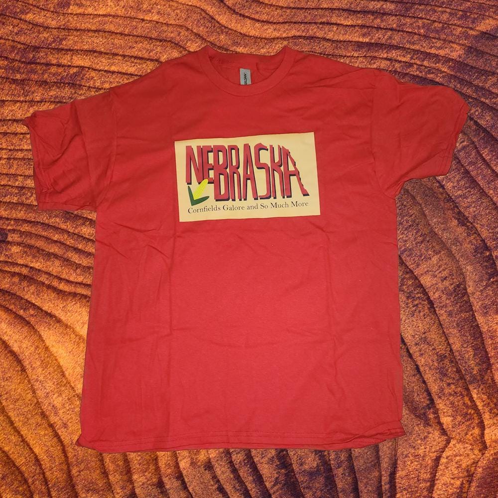 Nebraska Cornfields Galore Red T-Shirt