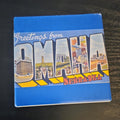 Omaha Nebraska Letters Coaster