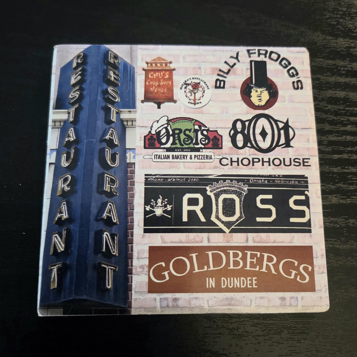 Omaha Restaurant Coaster 2 pack