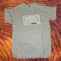 Nebraska County Map T-Shirt | Sport Gray 100% Cotton Omaha Tee