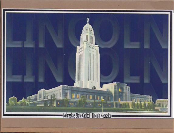 Note Card with Envelope - Greetings from Lincoln Nebraska - Nebraska State Capitol Building