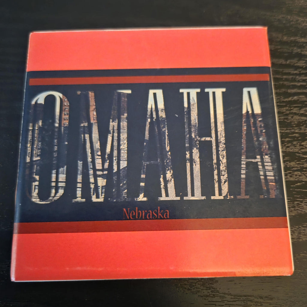 Omaha Nebraska Letters Coaster