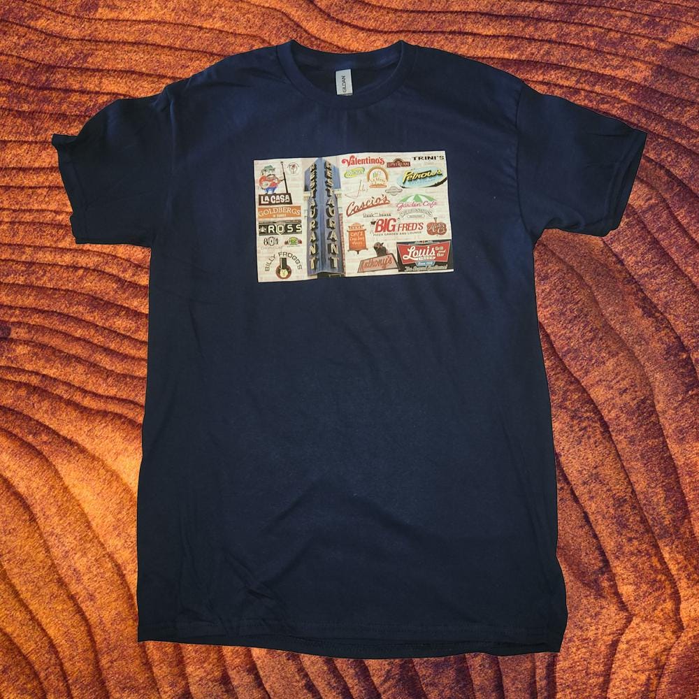 Navy T-Shirt - Omaha Nebraska Restaurant T-Shirt