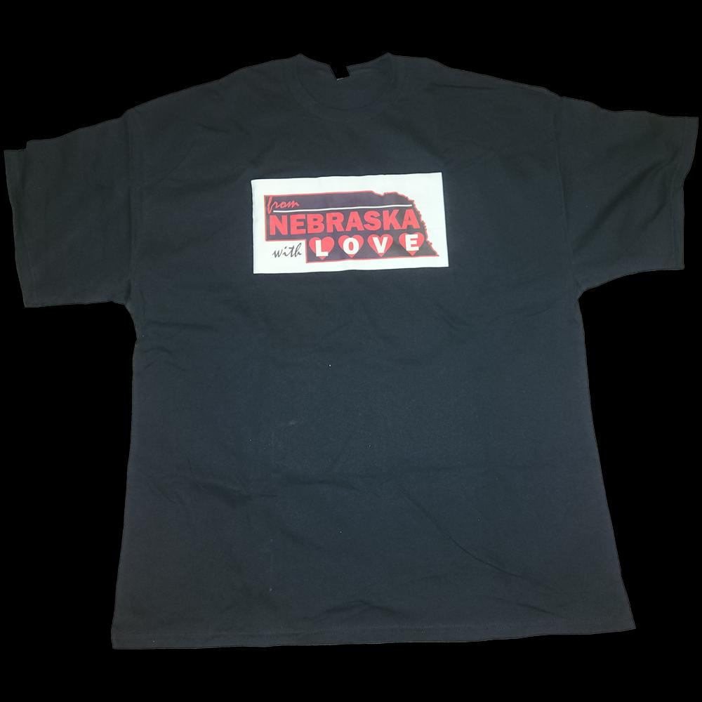 Nebraska with Love T-Shirt, State Pride Graphic Tee Cotton