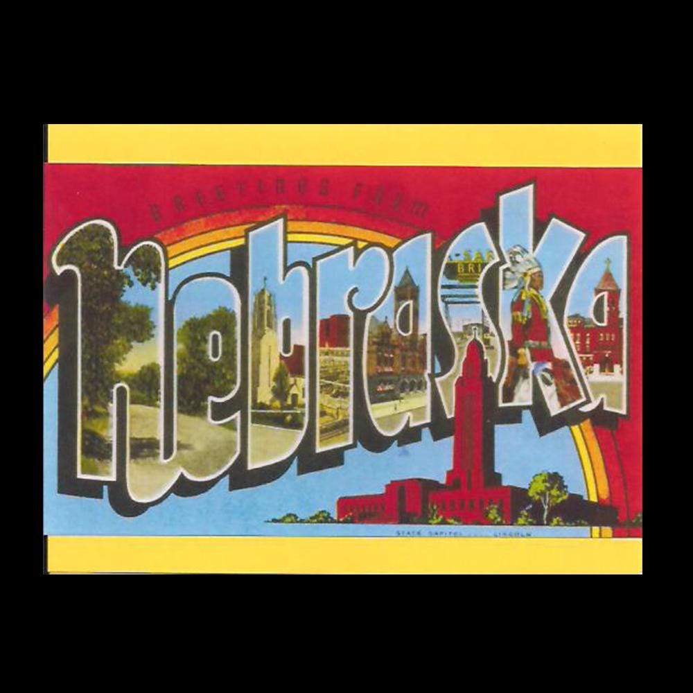 Nebraska Capitol Building Note Card - Greetings from Nebraska, A2 Size