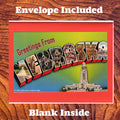 Greetings from Nebraska Note Card – Nebraska Capitol, A2 Size